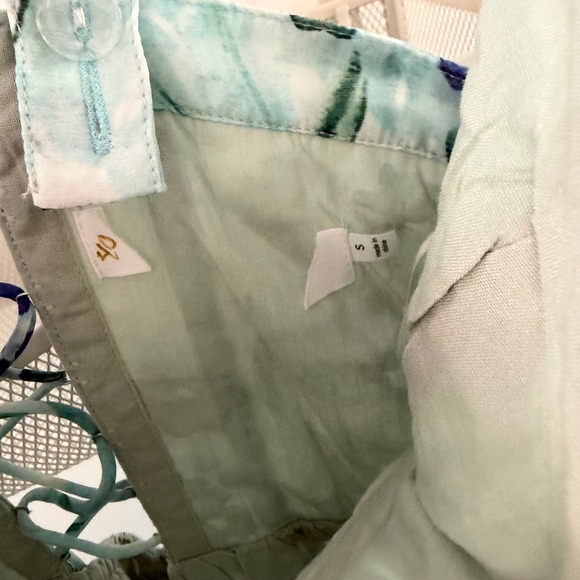 ASTR the Label Kelby Corset Midi Dress Green Blue Floral Bustier S Wedding Guest - Picture 2 of 8